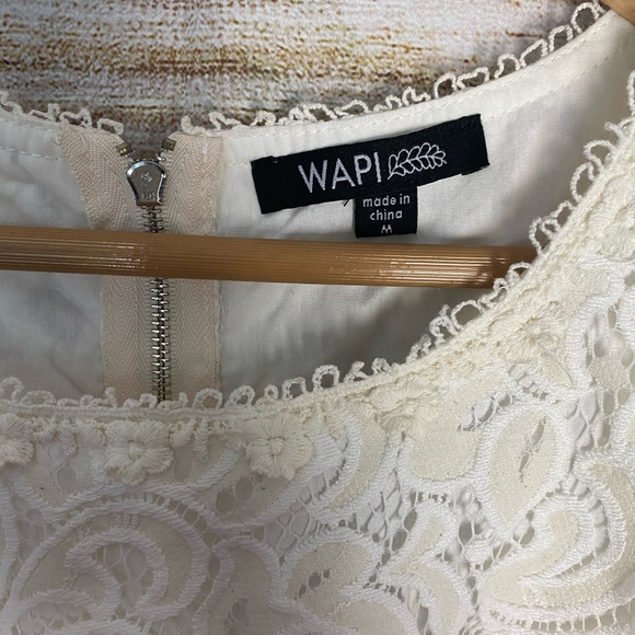 Wapi Lace Ivory Dress Size M NWOT - Picture 3 of 7